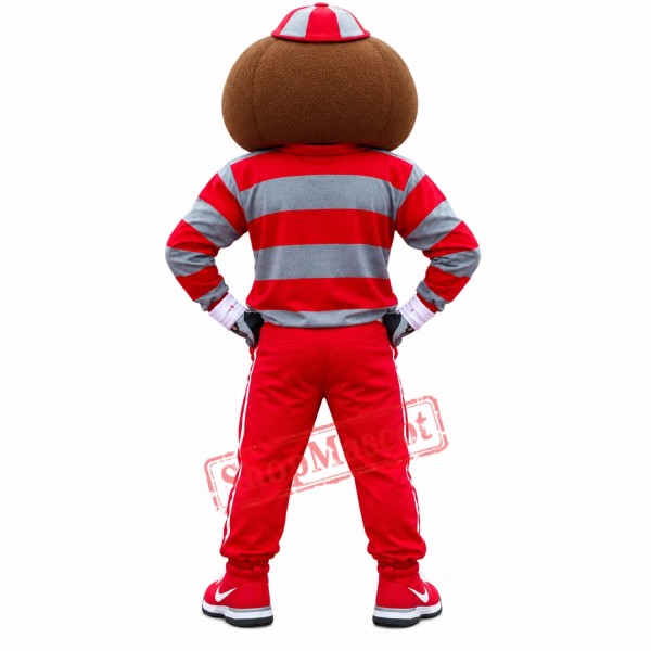 College University Brutus Buckeye Mascot Costume College University Brutus Buckeye Mascot Costume