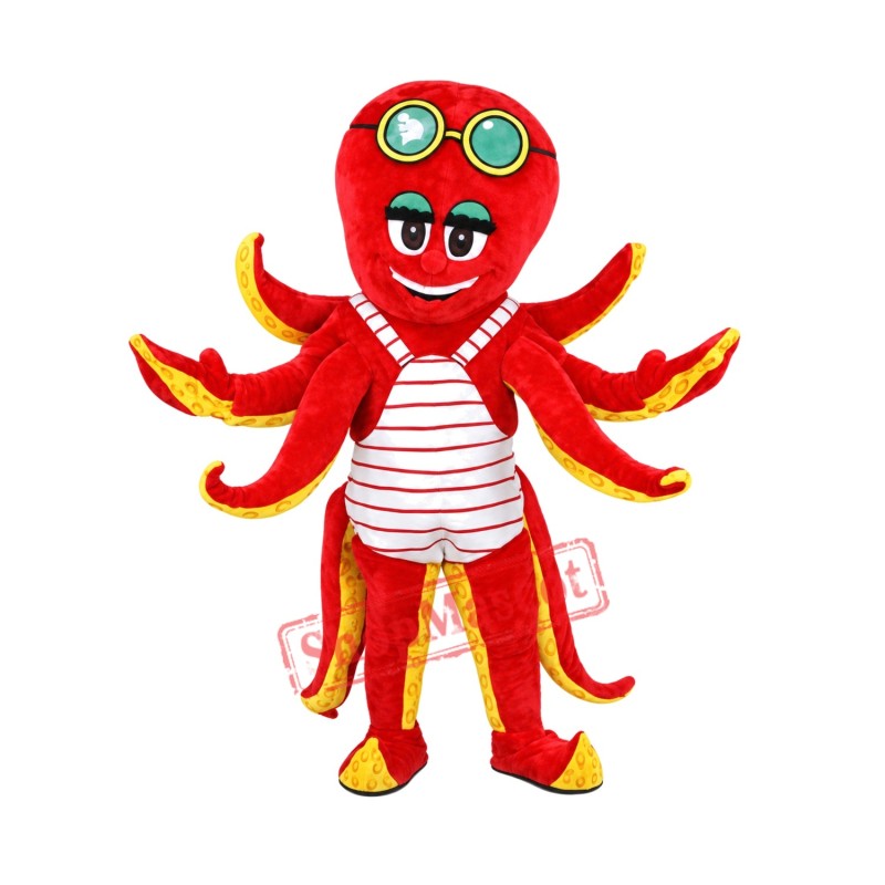 Octopus Costume Plush Mascot Free Shipping
