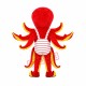Octopus Costume Plush Mascot Free Shipping