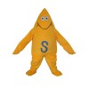 Yellow Starfish Short Plush Adult Mascot Costume Free Shipping