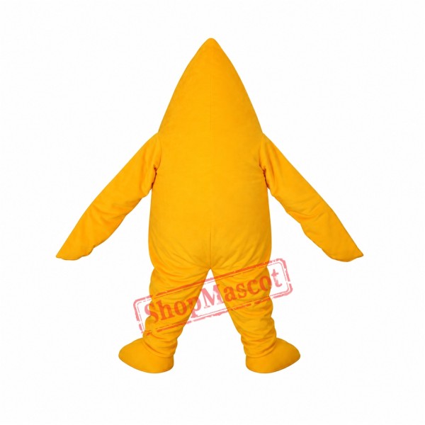 Yellow Starfish Short Plush Adult Mascot Costume Free Shipping