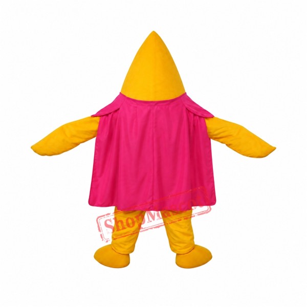 Yellow Starfish Short Plush Adult Mascot Funny Costume Free Shipping