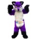 Plush Purple Wolf Husky Mascot Costume