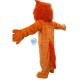 Plush Orange Wolf Mascot Costume