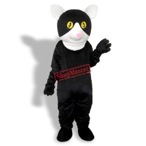 Black Little Cat Adult Mascot Costume