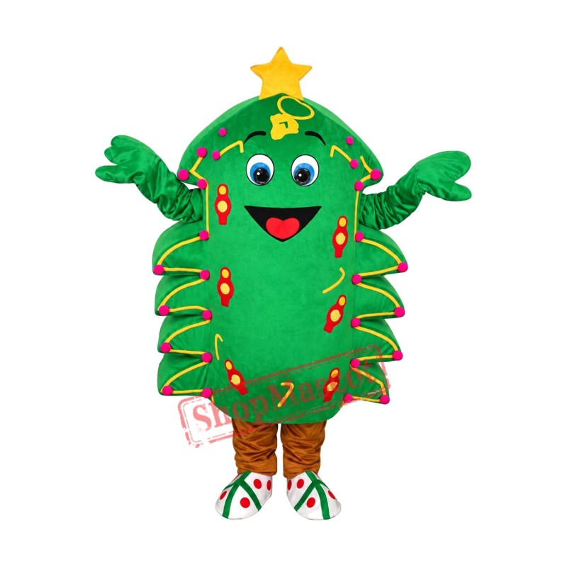 Christmas Tree Mascot Adult Costume Christmas Tree Mascot Adult Costume