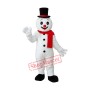 Snowman with Black Hat Mascot Adult Costume
