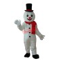 Snowman with Black Hat Mascot Adult Costume