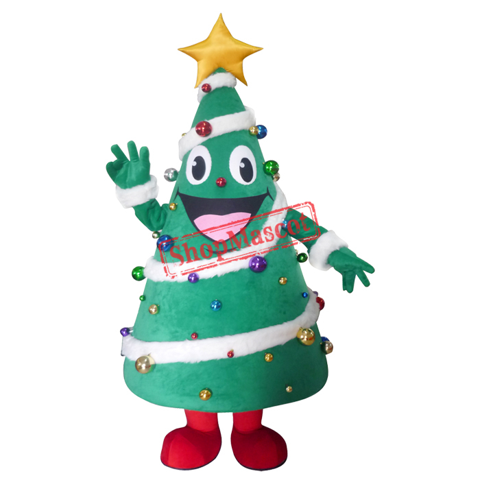 Christmas Tree Mascot costume Free Shipping