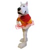 Power White Dog Mascot Costume