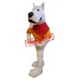 Power White Dog Mascot Costume