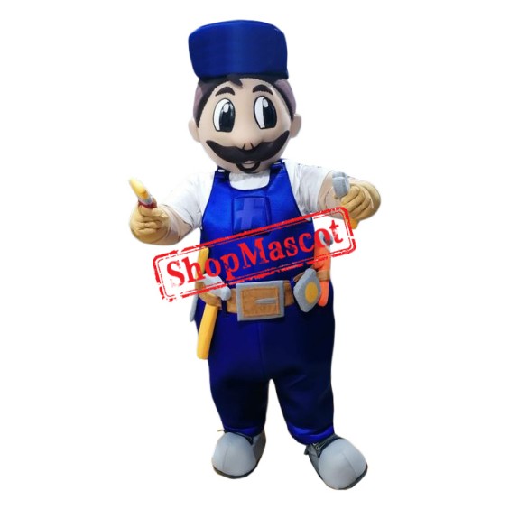 Superb Friendly Builder Mascot Costume