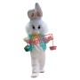 Friendly Realistic Easter Bunny Mascot Costume