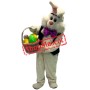 Friendly Realistic White Rabbit Mascot Costume