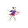 Happy Purple Suit Easter Bunny Mascot Costume