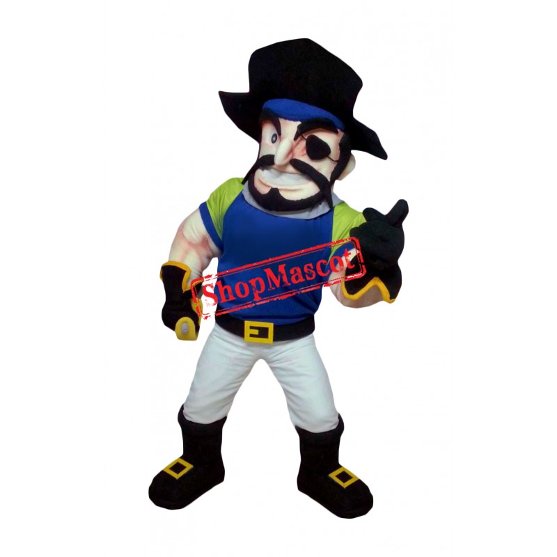 Power Realistic Pirate Mascot Costume