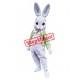 Realistic Green Suit Rabbit Mascot Costume