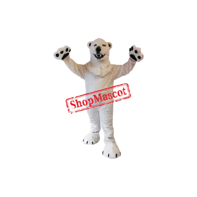 Fierce Lightweight Polar Bear Mascot Costume