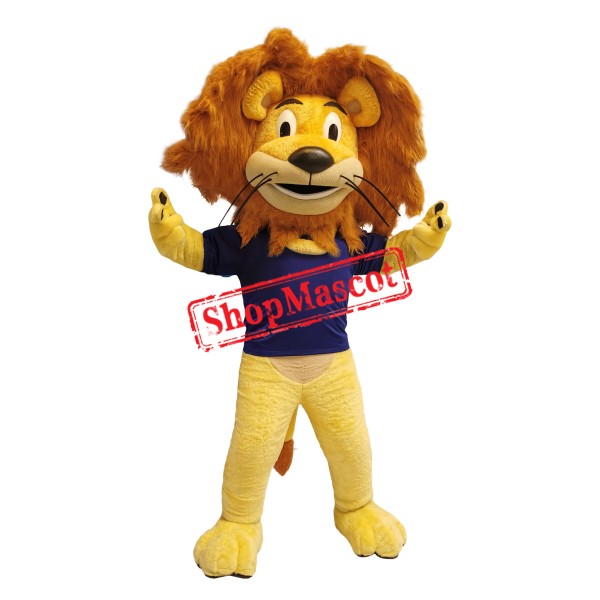 Happy Lightweight Realistic Lion Mascot Costume Happy Lightweight Realistic Lion Mascot Costume