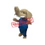 Friendly Lightweight Mammoth Mascot Costume