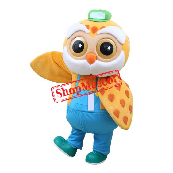Realistic Old Owl Mascot Costume