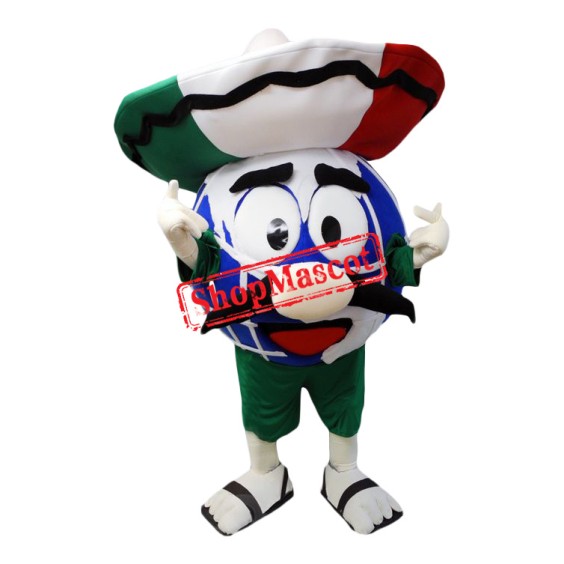 Mexico Themed Globe Mascot Costume