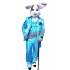 Superb Blue Suit Rabbit Mascot Costume