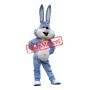 Superb Blue Rabbit Mascot Costume