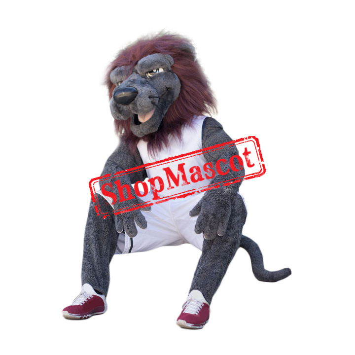 Red Hair Lion Mascot Costume