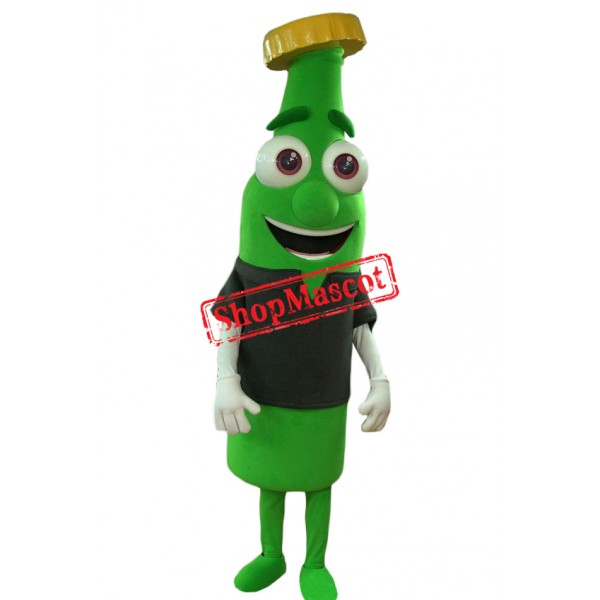 Realistic Green Bottle Mascot Costume