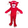 Superb Red Panther Mascot Costume