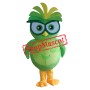 Affordable Green Owl Mascot Costume