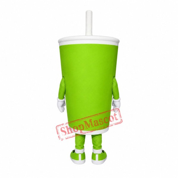Green Drink Cup Mascot Costume