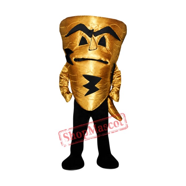 Golden Tornado Mascot Costume
