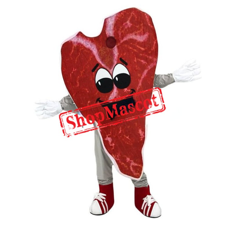 Superb Lightweight Steak Mascot Costume