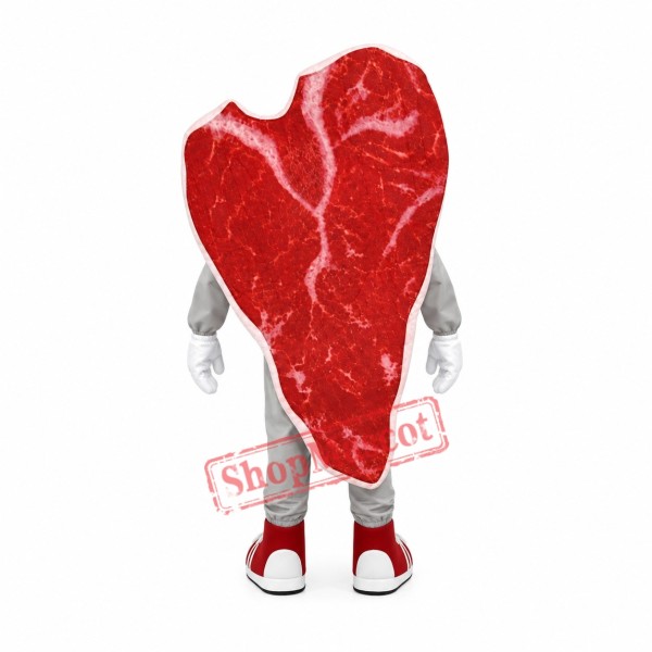 Superb Lightweight Steak Mascot Costume Superb Lightweight Steak Mascot Costume