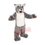 Realistic Lightwieght Grey Wolf Mascot Costume