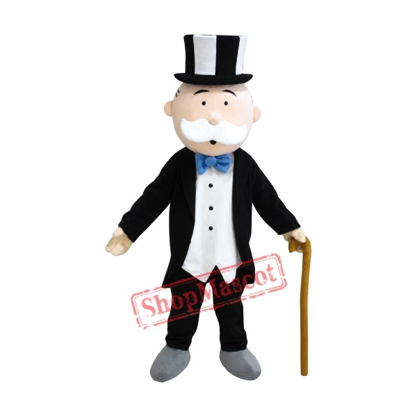 Learned Old Man Mascot Costume Learned Old Man Mascot Costume