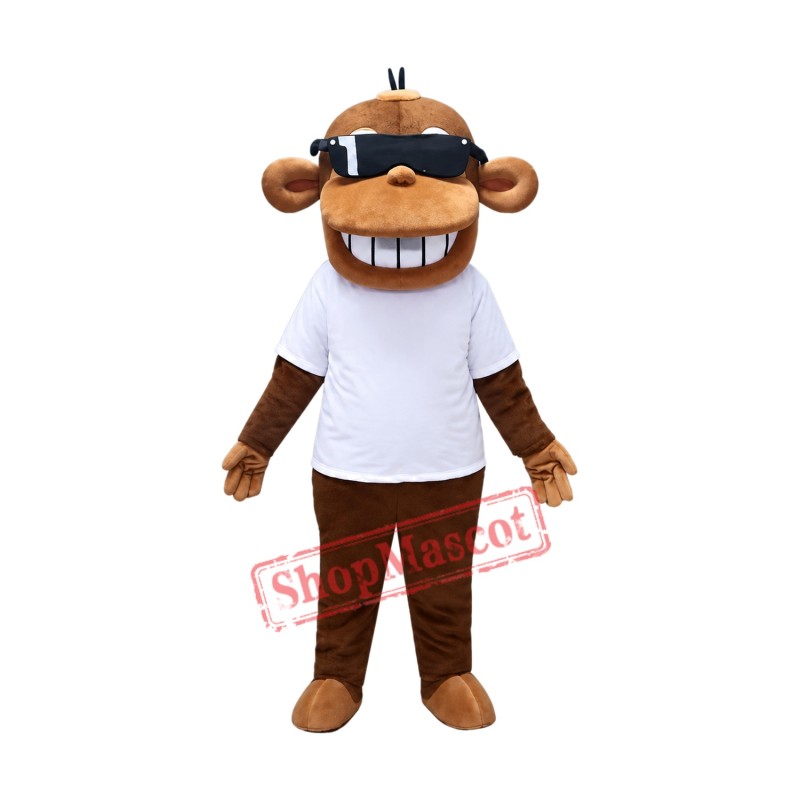 Cool Happy Monkey Mascot Costume Cool Happy Monkey Mascot Costume