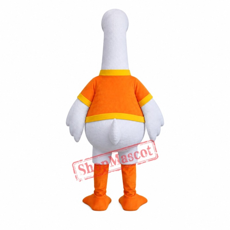 Realistic White Goose Mascot Costume Realistic White Goose Mascot Costume
