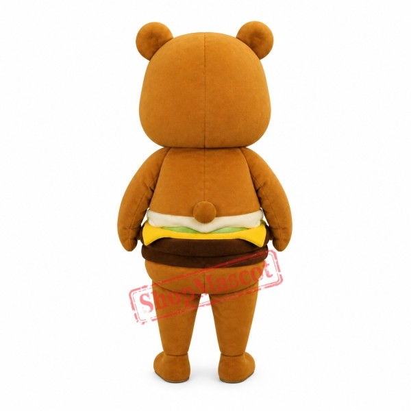 Hamburger Bear Mascot Costume Hamburger Bear Mascot Costume