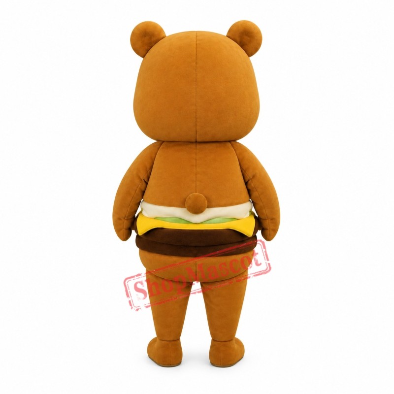 Hamburger Bear Mascot Costume Hamburger Bear Mascot Costume