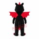 Black Red Dragon Mascot Costume Black Red Dragon Mascot Costume