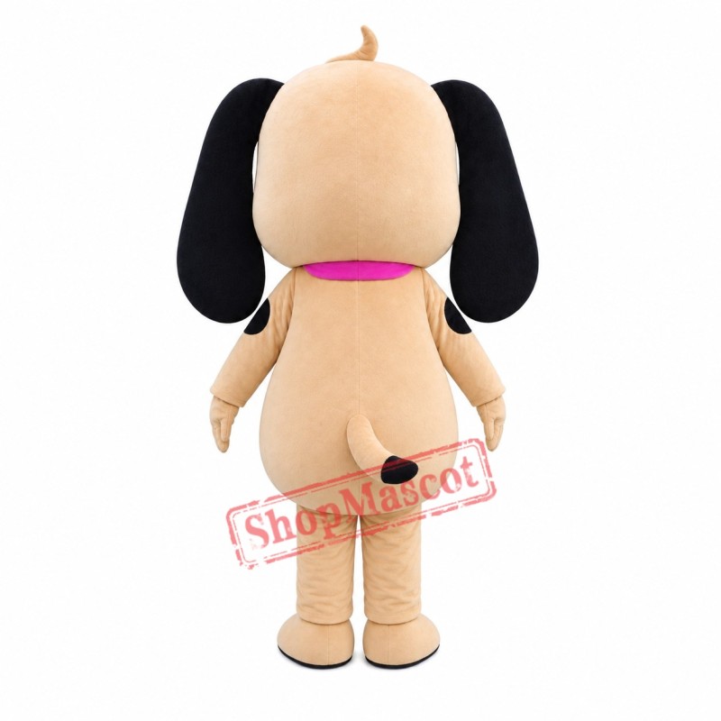Lovely Black Brown Dog Mascot Costume Lovely Black Brown Dog Mascot Costume