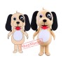 Lovely Black Brown Dog Mascot Costume