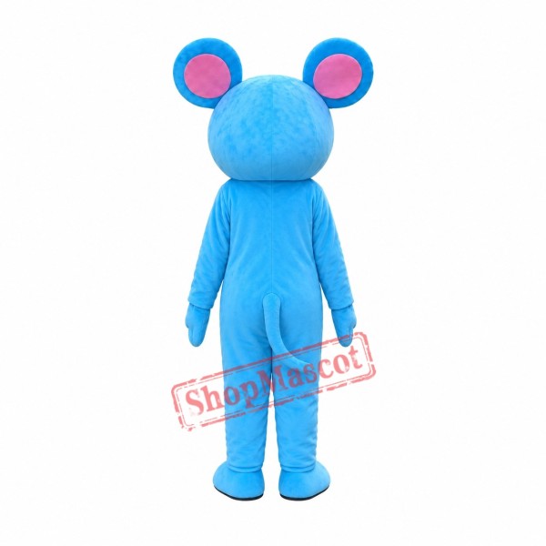 Affordable Blue Mouse Mascot Costume Affordable Blue Mouse Mascot Costume