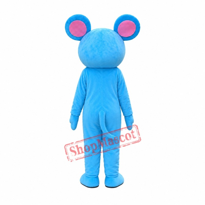 Affordable Blue Mouse Mascot Costume Affordable Blue Mouse Mascot Costume