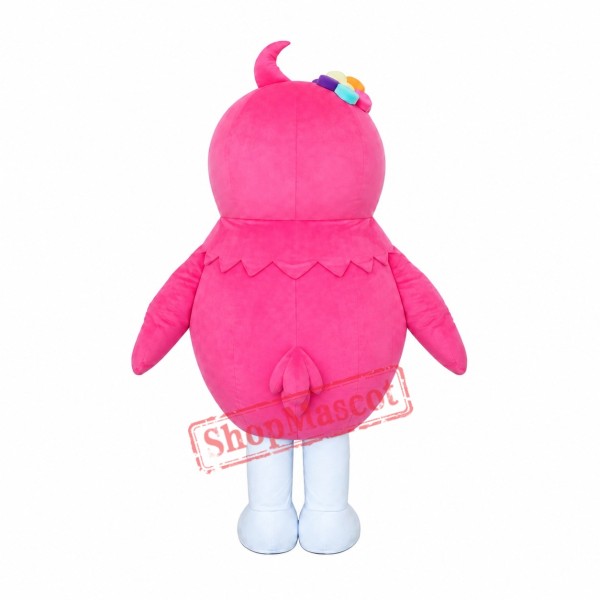 Affordable Pink Owl Mascot Costume Affordable Pink Owl Mascot Costume