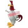 Superb White Rooster Mascot Costume
