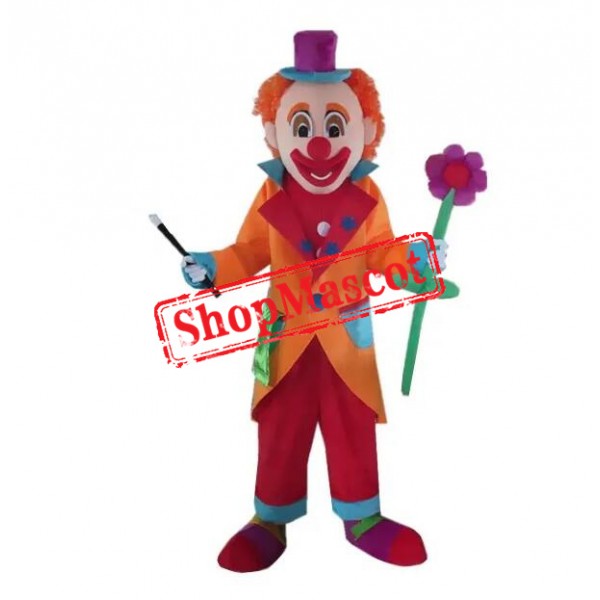 Superb Realistic Clown Mascot Costume
